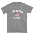 thumbnail image 1 of Lake Forest Illinois Patriot Men's Cotton T-Shirt, 1 of 1