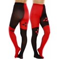thumbnail image 5 of ToBeInStyle Women's Checkered w/ Four Diamonds Print Tights - Red/Black - One Size, 5 of 7