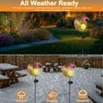 thumbnail image 3 of 32" Moon Fairy Solar Garden Lights，Garden Solar Lights Decor, Pathway Outdoor Stake Lights, Landscape Lights for Yard, 3 of 7