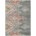 thumbnail image 2 of HomeRoots 603546 5 x 8 ft. Gray & Terra Cotta Southwestern Washable Indoor & Outdoor Rectangle Area Rug, 2 of 5