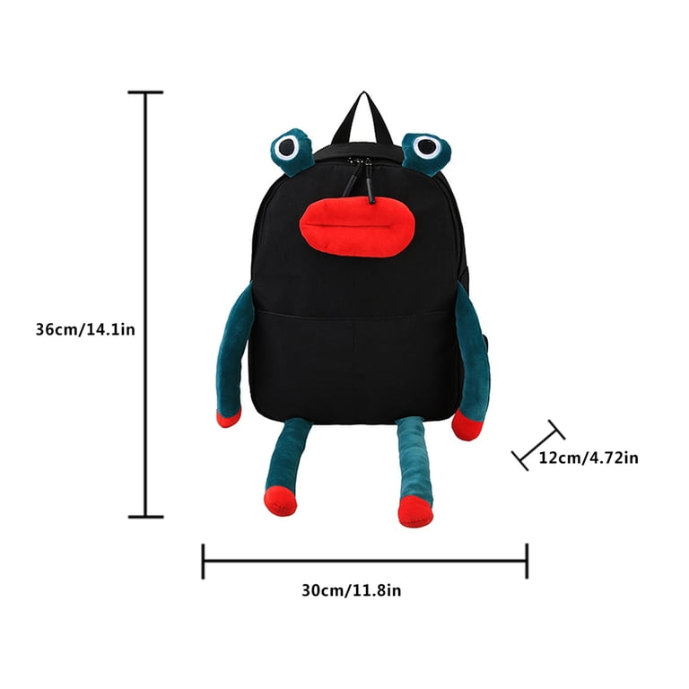hirigin Women Cute Funny Backpack Cartoon Ugly Lovely Frog Campus