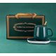 thumbnail image 3 of USB Insulation Coasters Creative Grain Mug Heat Drink Cup Mat Warmer Office Tea Milk Coffee Felt Heater Pad Coaster(green), 3 of 3