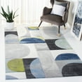 thumbnail image 2 of SAFAVIEH Hollywood Damhan Abstract Area Rug, Grey/Blue, 8' x 8' Square, 2 of 7