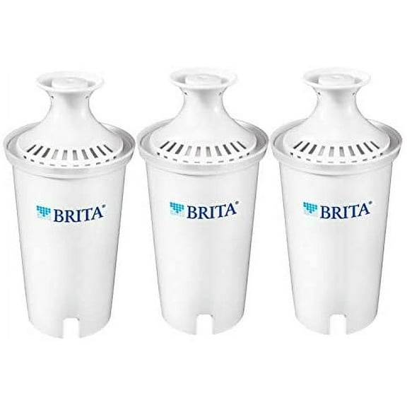 Brita Standard Replacement Filters for Pitchers and Dispensers, 3 Count, White