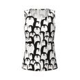 thumbnail image 6 of Sigee Cartoon Penguin for Women's Workout Tank Top,Running Tank Tops,Sleeveless Gym ClothesX-Large, 6 of 8