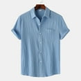 thumbnail image 4 of Hessimy Men's Hawaiian Shirt Short Sleeve Floral Button Down Shirts Tropical Holiday Beach Shirts,Floral(Light Blue,XL), 4 of 9