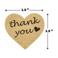 thumbnail image 3 of SJPACK Thank You Stickers Roll 1000pcs Adhesive Labels Kraft Paper with Black Hearts, Decorative Sealing Stickers for Christmas Gifts, Wedding, Party, 3 of 5