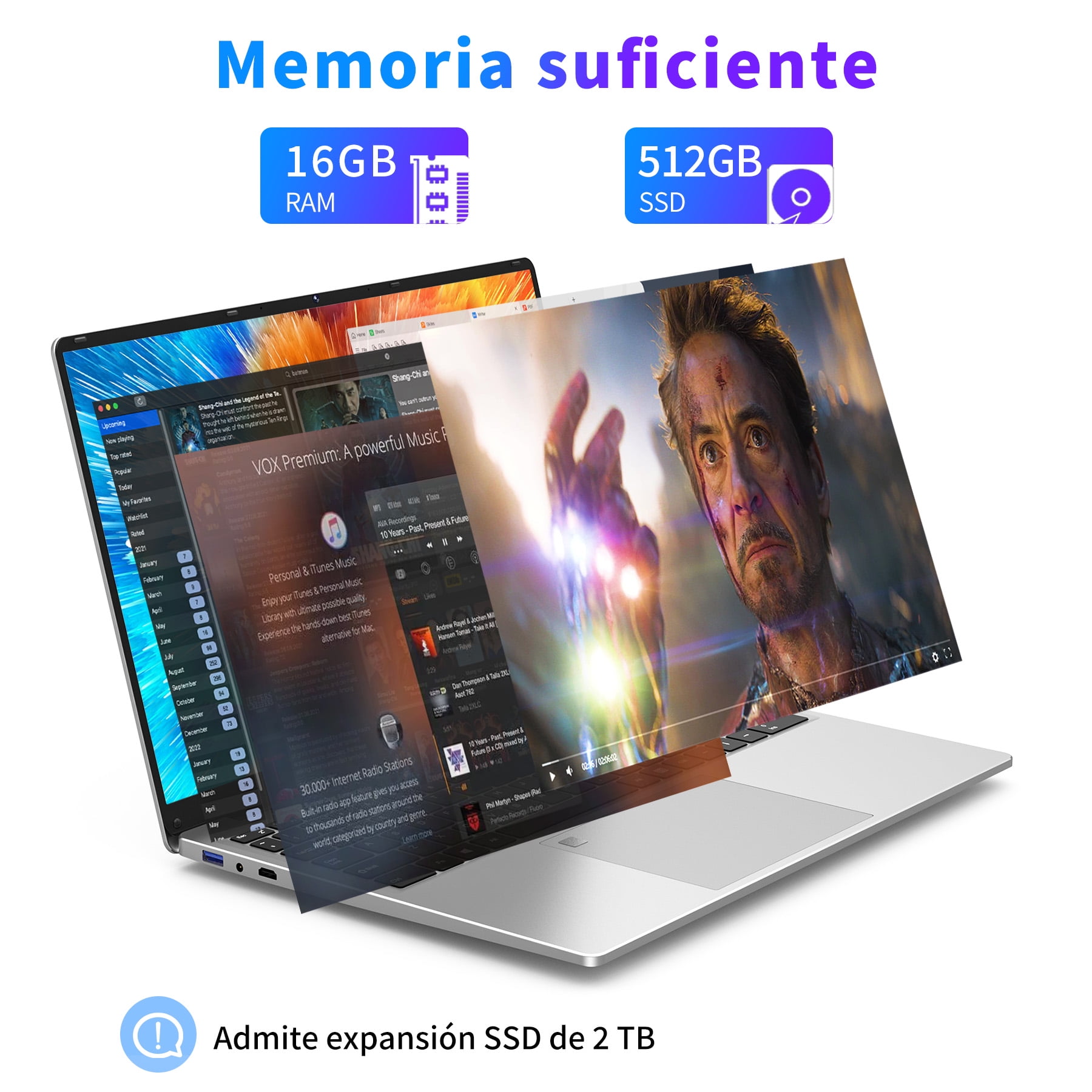Chheart 16'' Gaming Laptop,Laptop Computer Windows 11 Pro,16GB RAM