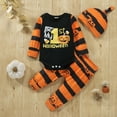 thumbnail image 2 of JLMSPLWG Orange Onesie Baby Girl Newborn Halloween Onesie Mommy and Me Fall Outfits White Bodysuit Christmas Outfits Toddler Girls Christmas Outfit, Black 6-12 Months, 2 of 9