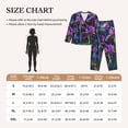 thumbnail image 4 of Rocae Starry Night Iris Field for Pajamas for Women Set Lounge Sets Women's Long-Sleeved Pj Set -Large, 4 of 7