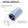 thumbnail image 3 of ORDDIART 1Pcs Simple Pleated Design Lampshade Blue for Living Room Lamp, 3 of 5