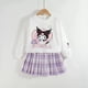 thumbnail image 1 of Camiseta Kawaii Sanrio Kuromi para niña, Tops Jk, conjunto de Falda plisada, uniforme, camiseta para niños, sudaderas con capucha sueltas informales, ropa de otoño, 1 of 4