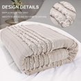 thumbnail image 2 of FFIY Microfiber Soft Quilted Throw Blanket Ruffle Farmhouse Throws Lap Quilt for Couch Bed 50" x 60" Reversible Lightweight Breathable Decorative Quilted Blankets, 2 of 7