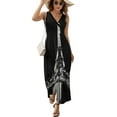thumbnail image 2 of Alone with The Tower Paris, France Sleeveless Dress Dresses Women Summer Evening Dresses Ladies Bohemia Long Dresses, 2 of 9