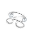 thumbnail image 4 of Open Spiral Statement Ring 925 Solid Sterling Silver Band Jewelry Female Male Unisex Size 9, 4 of 4