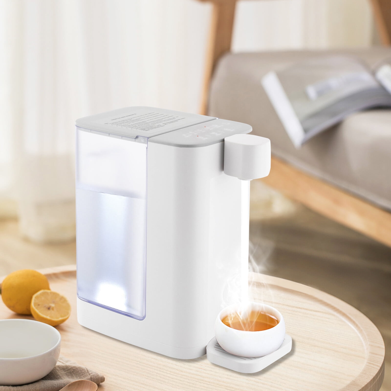 Electric Kettles, Instant Hot Water Dispenser for Quick Heating & Outputting, Adjustable 5 Temperatures, 102 Ounce 3L Water Tank Capacity, White