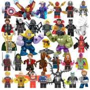 32 Pcs Action Figures Building Blocks Toys Set, Collectible 1.77-2.95 Inchs Hulk Iron Man Building Kits Awesome Gift for Kids Fans of Super Hero Building Toys