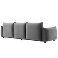 thumbnail image 4 of Modway Copious Performance Velvet Sofa in Gray, 4 of 7