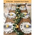 thumbnail image 4 of 13 Inch Round Placemats Set of 6, Sage Green Christmas Non Slip Heat Insulation PP Table Mats, Pine Cones Xmas Botanical Washable Place Mats for Kitchen Dining Party Table Decor, 4 of 7