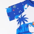 thumbnail image 5 of Bullpiano Toddler Baby Boys Short Sleeve Rashguard Dinosaur Bathing Suit Set Quich Dry Swimwear Surfing Suit, 5 of 7