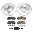 thumbnail image 3 of PowerStop Front Z23 Evolution Sport Carbon-Fiber Ceramic Brake Pad and Drilled & Slotted Rotor Kit Fits: CADILLAC Select Models K8743, 3 of 10