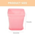 thumbnail image 2 of LEORX 60 Set of Square Plastic Flower Pots for Indoor Planting with Moisture Collection, 2 of 8