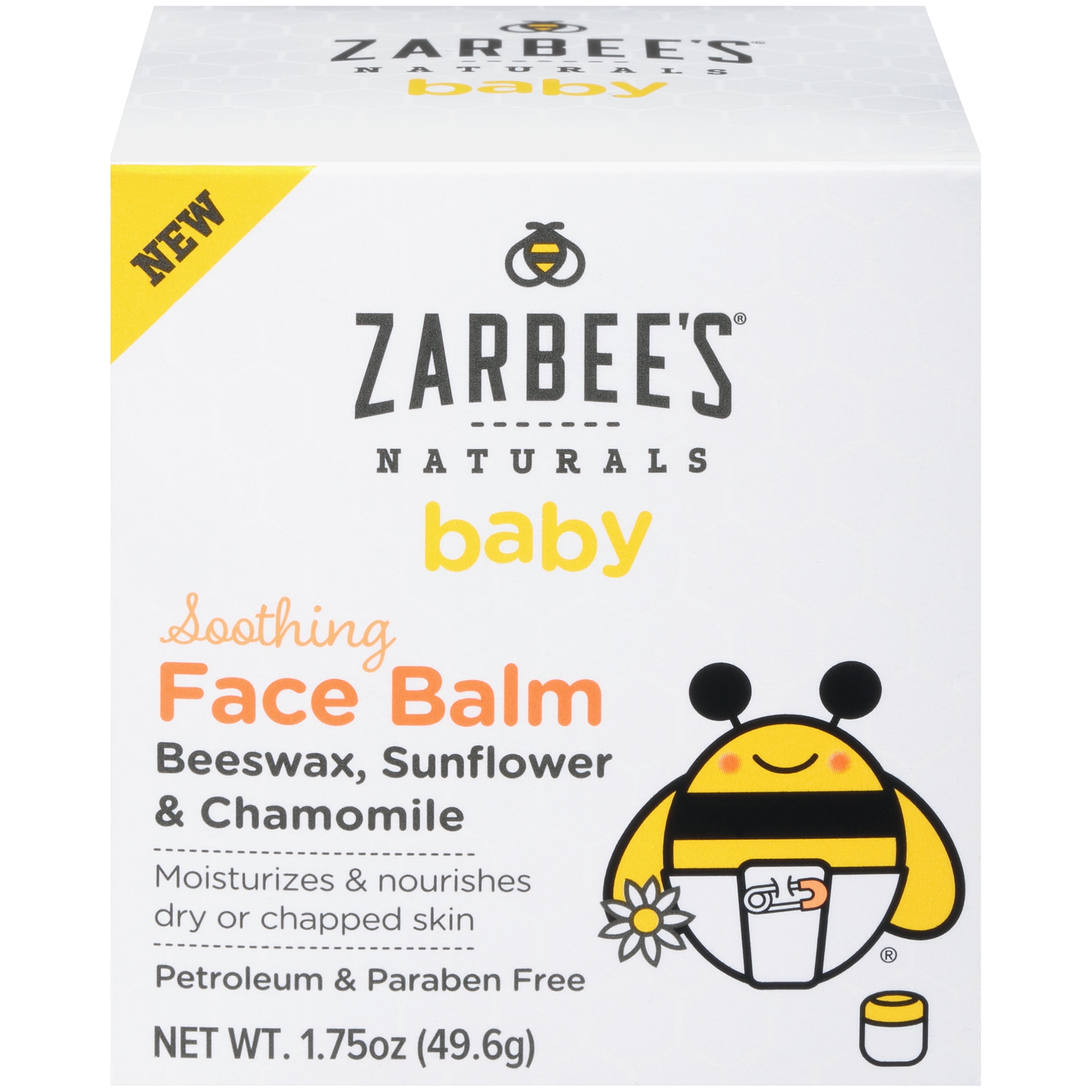 Zarbee's Naturals Baby Soothing Face Balm with Beeswax, Sunflower