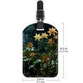 thumbnail image 6 of Square 2Pack PU Leather Plants under the Stars Cruise Luggage Tag with Privacy Cover and Name ID Tag for Travel Handbags Backpacks Luggage Tags, 6 of 6