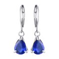 thumbnail image 3 of Ladies Fashion Colorful Diamond Water Drop Stud Earrings Jewelry, 3 of 8