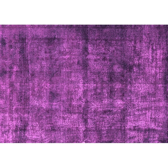 Ahgly Company Indoor Rectangle Oriental Pink Industrial Area Rugs, 2' x 4'