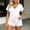White, variant on Womens V Neck Irregular Hem Tops Short Sleeve Casual T Shirts Solid Color Loose Fit Asymmetric Summer Blouses for Women Plus Size M-2XL White XL(XL)