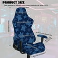 thumbnail image 5 of SCRAWLGOD Sea Turtle Print Navy Blue 4 PCS Gaming Chair Covers Slipcovers Non-Slip Dustproof Rotating Armchair Slipcovers Stretch Gamer Chair Cover with Armrest Covers, 5 of 7