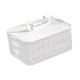 thumbnail image 3 of Contenedor para albóndigas apilable, organizador para refrigerador, contenedor de almacenamiento de alimentos grande Blanco 3 capas, 3 of 9