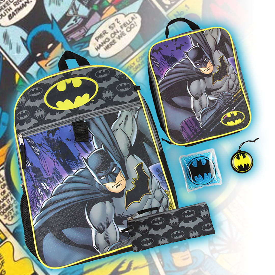 Buy Batman School Carteron Faux Leather Batman Backpack In Black |  6thStreet Bahrain