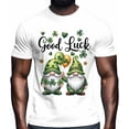 thumbnail image 2 of Mens T Shirts St. Patrick's Day Gnome Shamrock Short Sleeve Casual Men's Tee Tops Graphic T-Shirts for Teen Boys/Men, 2 of 8