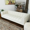 thumbnail image 5 of James Mid Century Modern Luxury Living Room White Boucle Fabric Couch, 5 of 7