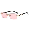 thumbnail image 1 of Fashion Frameless Sunglasses Personalized Cut-edge Glasses For Adults, 1 of 5