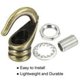 thumbnail image 4 of Uxcell Alloy Ceiling Hook 23mmx31mm for Ceiling Pendant Light Plate Bronze, 4 of 5