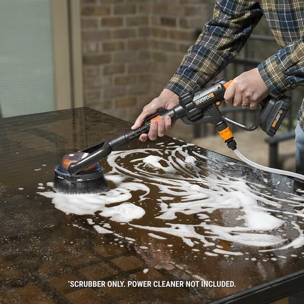 Worx WA1821 Adjustable Outdoor Power Scrubber (Hard Bristles