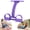 Purple, variant on Pedal Resistance Bands with Handles, Upgraded 8-Tube Multifunction Elastic Yoga Band, 3-in-1 Home Fitness Stretch Strap with Foot Holders for Abs, Legs, Core and Full Body Toning