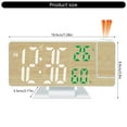 thumbnail image 5 of LED Digital Alarm Clock with Time Projection and Temperature Humidity Display, 5 of 8