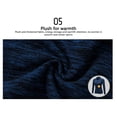 thumbnail image 3 of Qarigey Invierno mujer cuello Sudadera con capucha correr ejercicio Fitness camisetas térmicas diseño Simple Casual Color sólido ropa cálida Prendas para la parte del cuerpo Negro Qarigey AP013708-03, 3 of 6