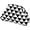 Black-white Triangle, variant on Clutch Purses for Women 2025 Summer Beach Woven Crochet BagDumpling Striped Ruched Cloud Purse，Colorblock Striped Cloud Clutch Handbags