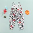 thumbnail image 2 of Wangsaura Combinaison Sans Manches d'Halloween, Barboteuse à Imprimé Citrouille, 2 of 8