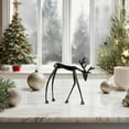 thumbnail image 6 of FYHALE Reindeer Decor Black Metal Reindeer Figurines Christmas Tabletop Ornaments for Mantel Fireplace Living Room Bedroom Home Decor, 6 of 6
