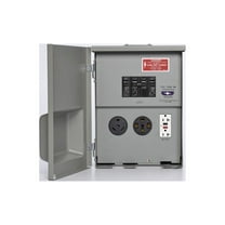 Connecticut Electric CESMPSC75GRHR RV Power Outlet 120/240V 20A GFCI   30A   50A w/Breakers