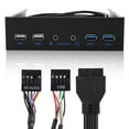 thumbnail image 2 of Hub USB ASHATA del panel frontal de 5,25 pulgadas con 2 puertos USB 3.0 y 2 puertos USB 2.0, 2 of 7