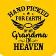 thumbnail image 4 of Inktastic Handpicked for Earth by My Grandma in Heaven Angel Wings Boys or Girls Baby Bib, 4 of 4