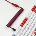 thumbnail image 5 of Braid Shielded USB to Typc C Coiled Keyboard Cable for Mechanical Keyboard Data Charging Extension, 5 of 5