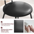 thumbnail image 4 of EastVita Set of 4 Modern Dining Chairs,Thick Upholstered Kitchen Dining Room Chairs with Metal Legs,Space Saving,Black (4-Pack), 4 of 8